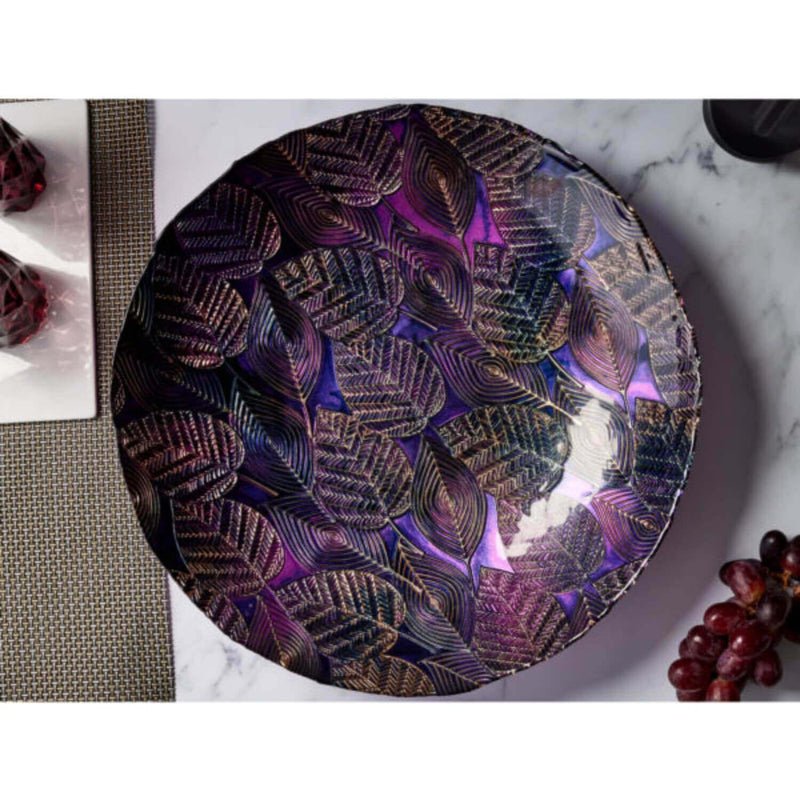 Anton Studio Designs Glass Autumnal Amethyst Bowl - Potters Cookshop