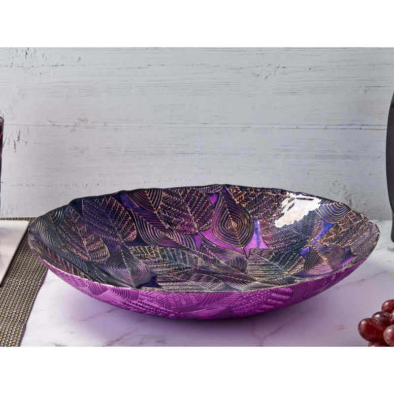 Anton Studio Designs Glass Autumnal Amethyst Bowl - Potters Cookshop