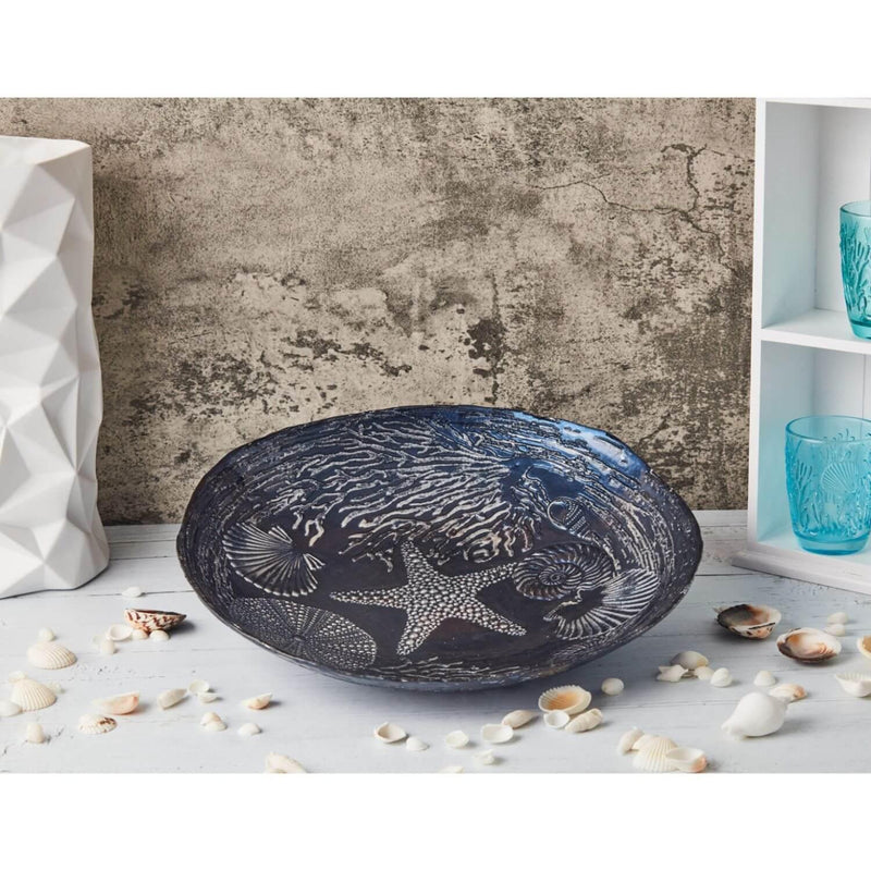 Anton Studio Designs Aquarium Glass Round Bowl - 33cm - Potters Cookshop