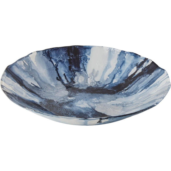 Anton Studio Designs Abstract Glass Round Bowl - 40cm - Potters Cookshop