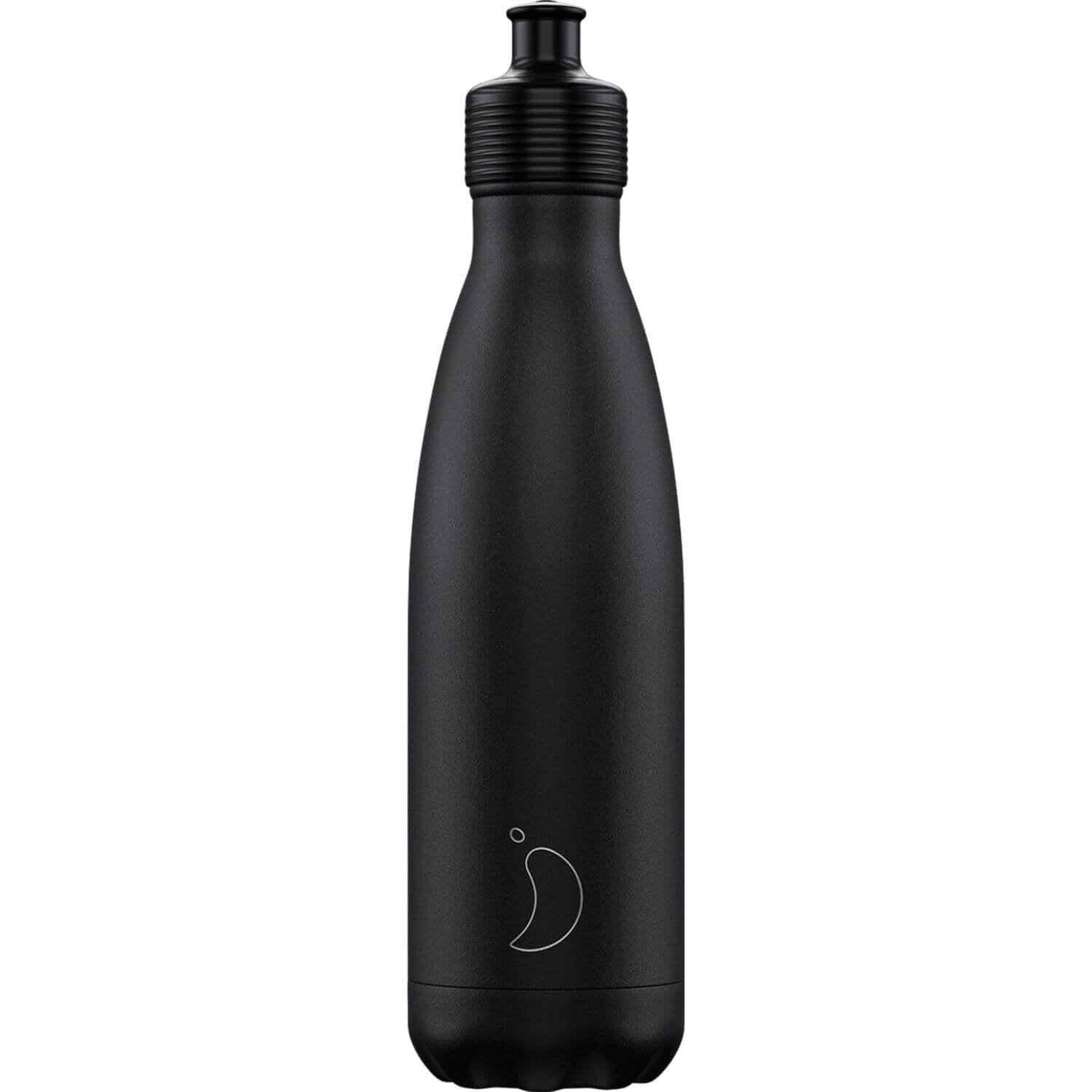 Buy Chilly's 500ml Sports Drinks Bottle Monochrome Black Potters