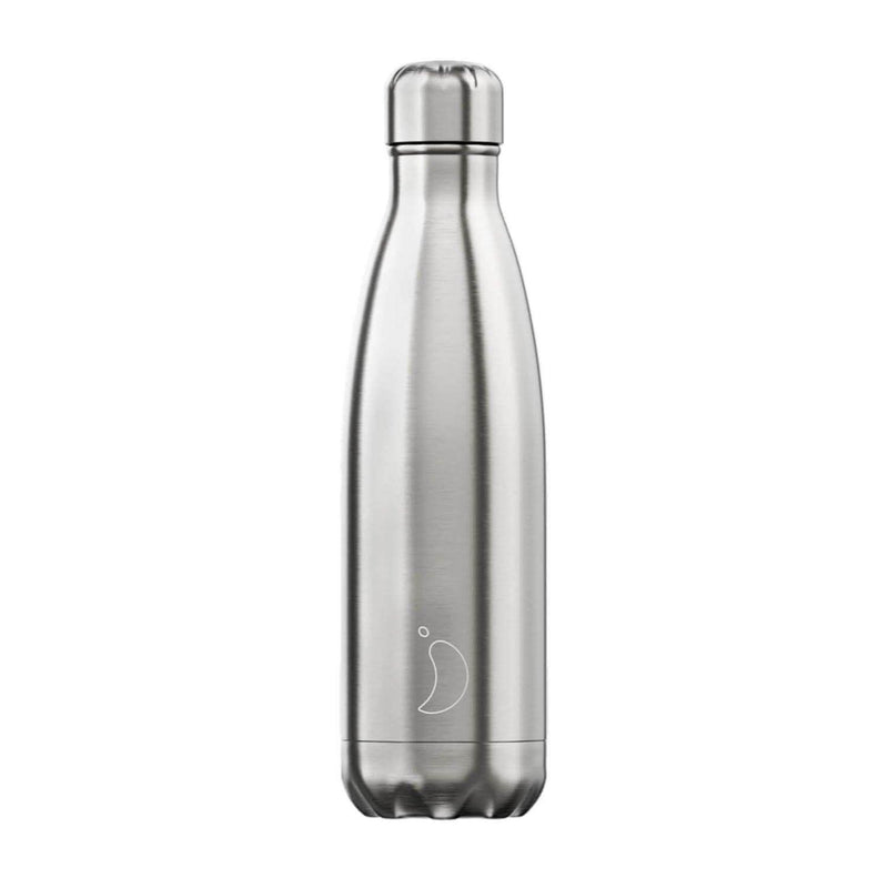 Chilly's 500ml Metal Drinks Bottle - Stainless Steel - Potters Cookshop