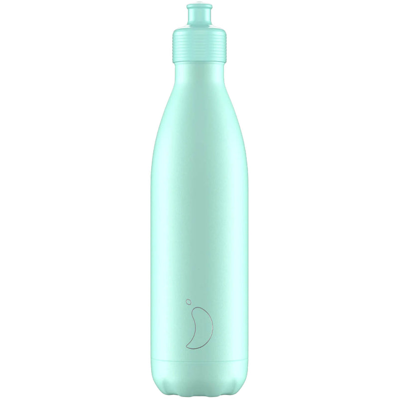 Chilly's 750ml Sports Reusable Water Bottle - Pastel Green