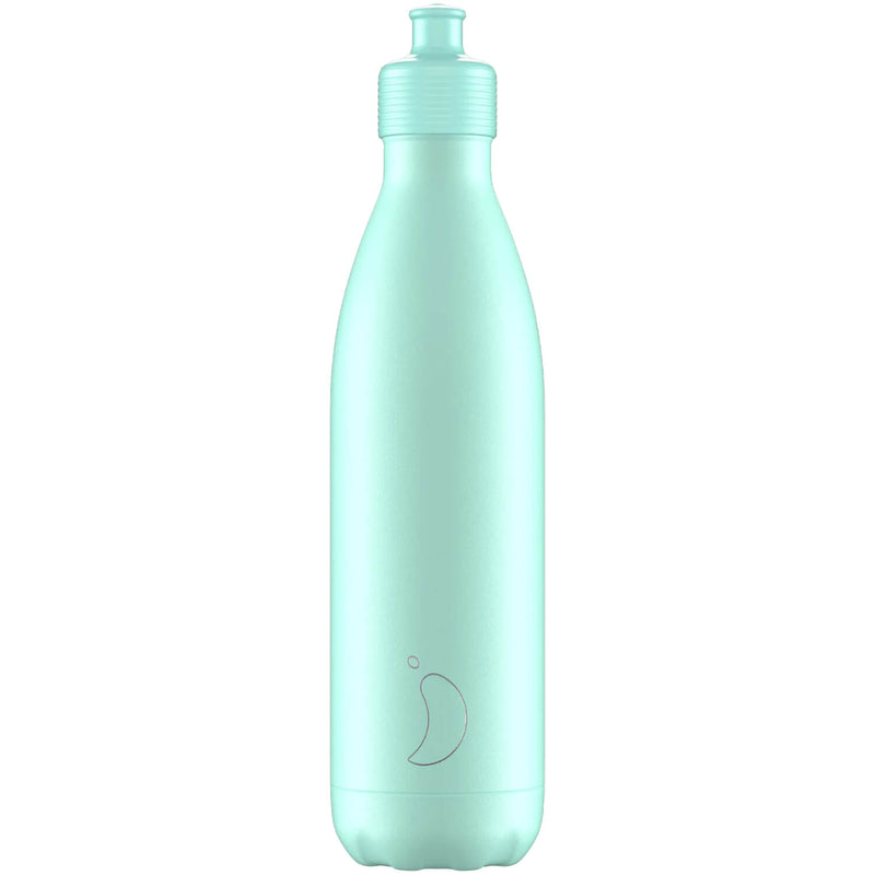 Chilly's 750ml Sports Reusable Water Bottle - Pastel Green
