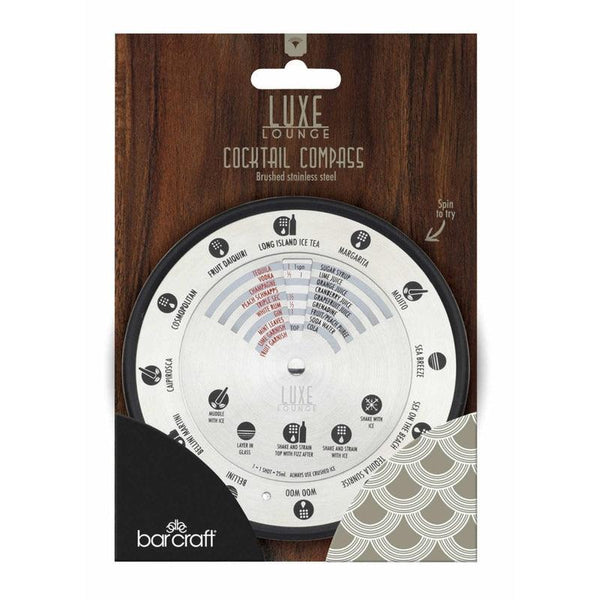 Barcraft Luxe Lounge Stainless Steel Cocktail Compass - Potters Cookshop