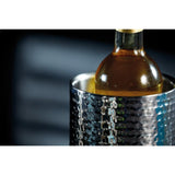 BCWCOOLHAM Barcraft Hammered Steel Wine Cooler Close Up