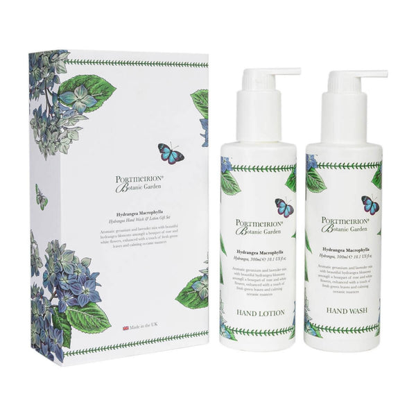 Portmeirion Botanic Garden Hand Wash & Lotion Gift Set - Hydrangea