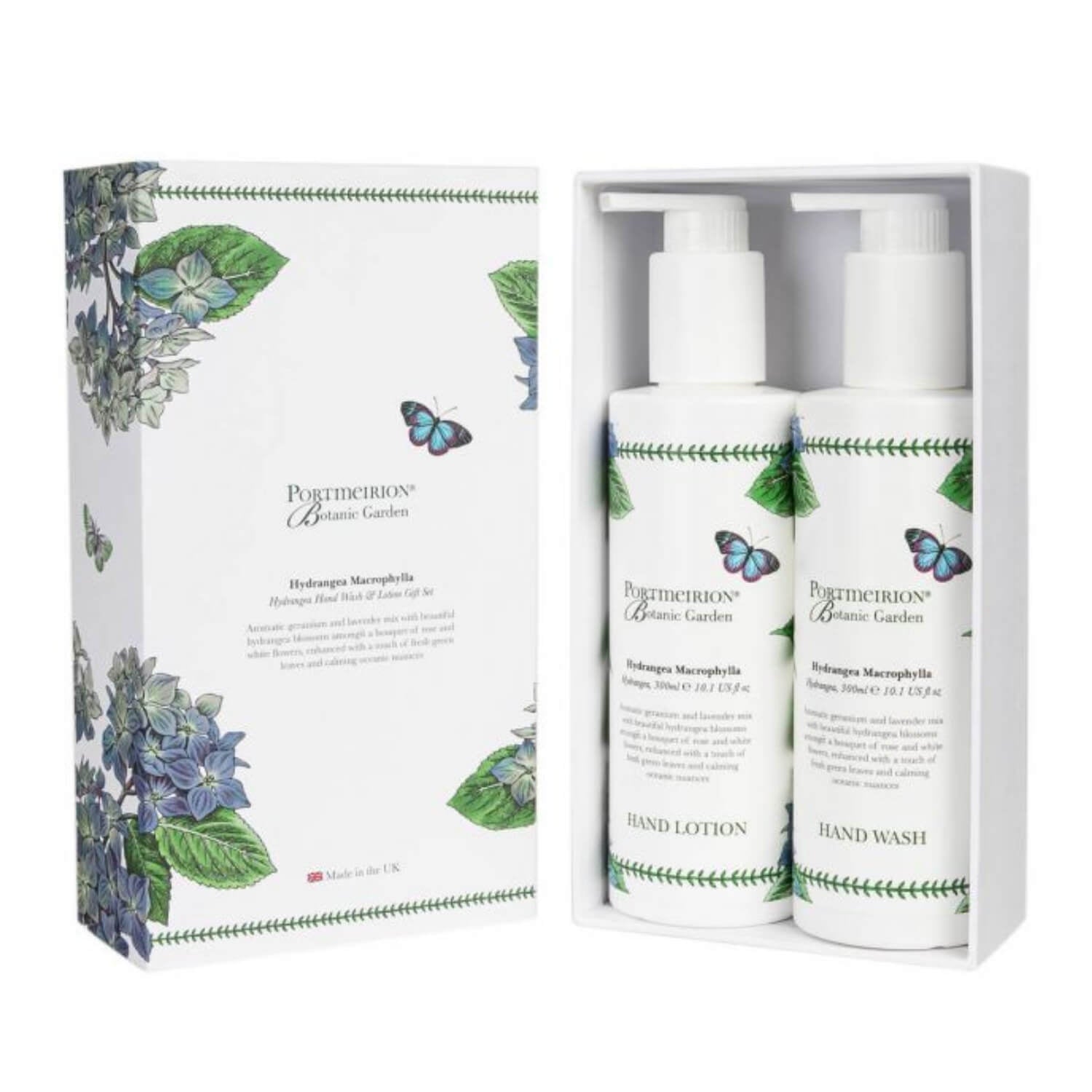 Portmeirion Botanic Garden Hand Wash & Lotion Gift Set Hydrangea