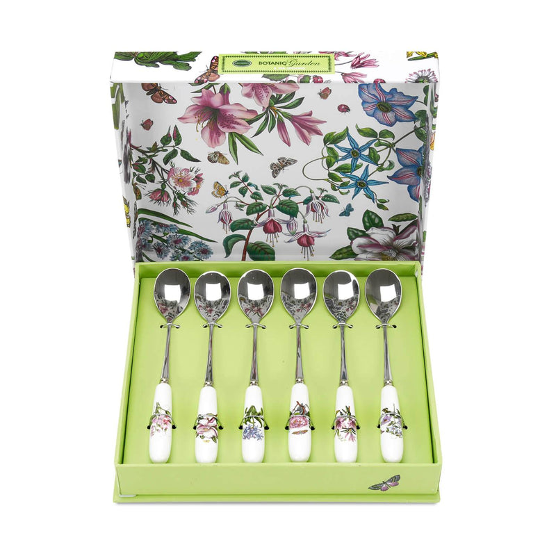 Portmeirion Botanic Garden Tea Spoons - Set of 6 - Potters Cookshop