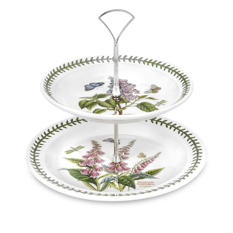 Portmeirion Botanic Garden 2 Tier Cake Stand - Potters Cookshop