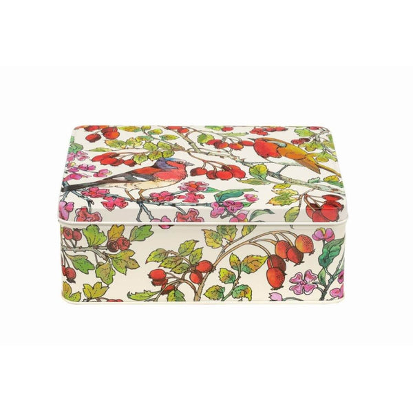 Emma Bridgewater Deep Rectangular Tin - Birds In The Hedgerow