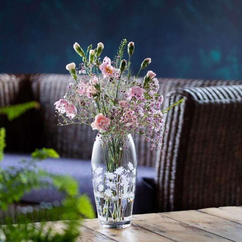 Dartington Bloom Barrel Vase - Aquilegia - Potters Cookshop