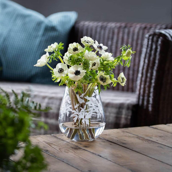 Dartington Bloom Wide Vase - Windflower - Potters Cookshop