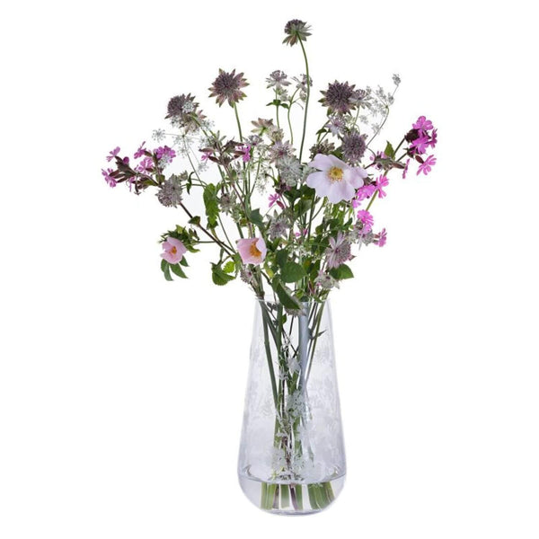 Dartington Bloom Tapered Vase - Bees & Potentilla - Potters Cookshop