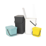Brabantia Sort & Go 16 Litre Waste Bin - Grey - Potters Cookshop