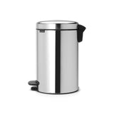Brabantia NewIcon 12 Litre Pedal Bin - Brilliant Steel - Potters Cookshop