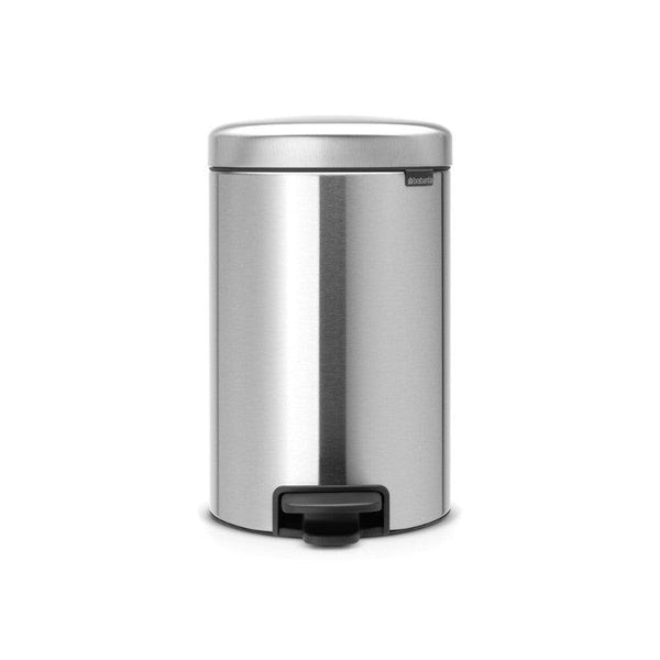 Brabantia NewIcon 12 Litre Pedal Bin - Matt Steel - Potters Cookshop