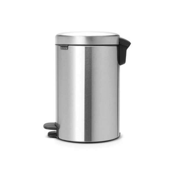 Brabantia NewIcon 12 Litre Pedal Bin - Matt Steel - Potters Cookshop