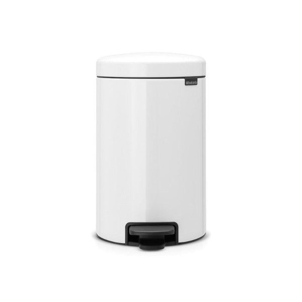 Brabantia NewIcon 12 Litre Pedal Bin - White - Potters Cookshop