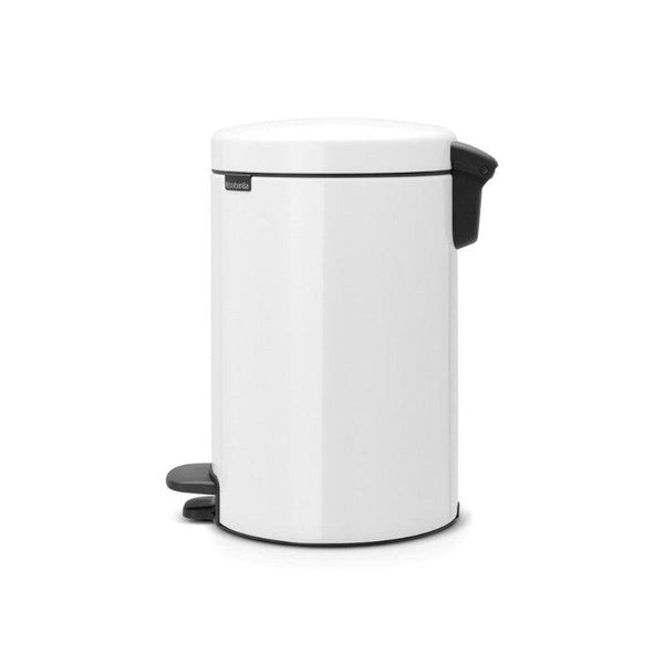 Brabantia NewIcon 12 Litre Pedal Bin - White - Potters Cookshop