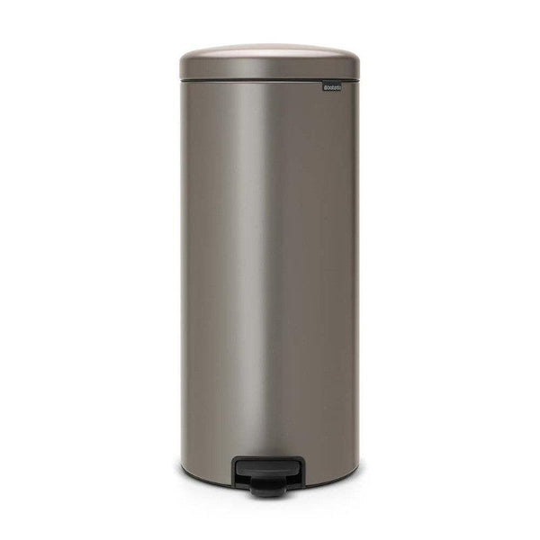 Brabantia NewIcon 30 Litre Pedal Kitchen Bin - Platinum - Potters Cookshop