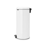 Brabantia NewIcon 30 Litre Pedal Kitchen Bin - White - Potters Cookshop