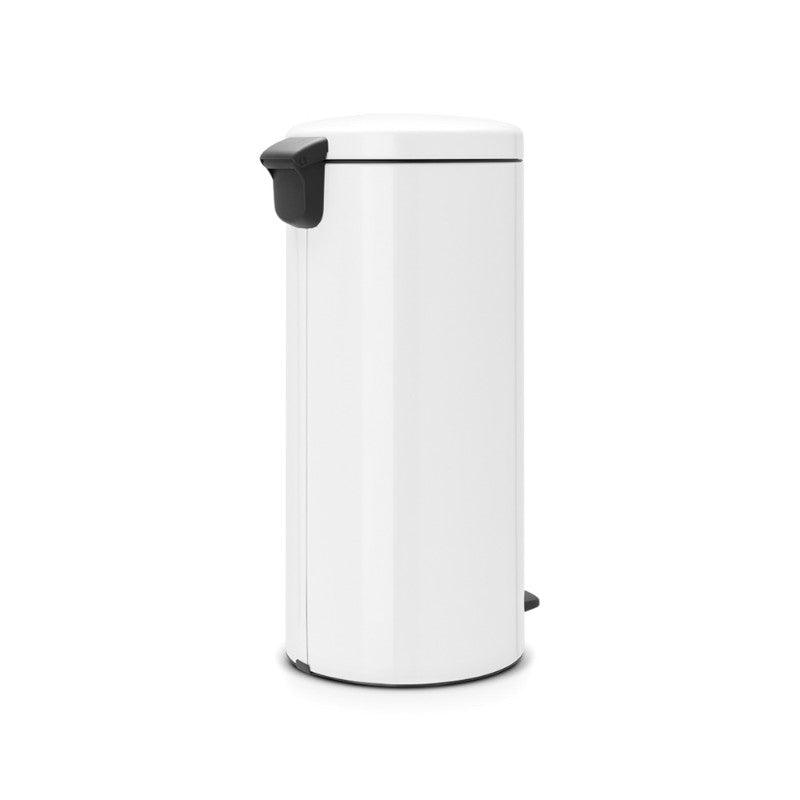 Brabantia NewIcon 30 Litre Pedal Kitchen Bin - White - Potters Cookshop