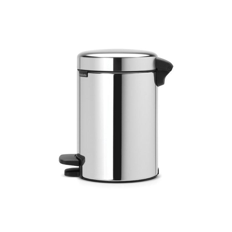 Brabantia NewIcon 3 Litre Pedal Bin - Brilliant Steel - Potters Cookshop