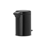 Brabantia NewIcon 3 Litre Pedal Bin - Matt Black - Potters Cookshop