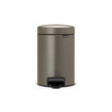 Brabantia NewIcon 3 Litre Pedal Bin - Platinum - Potters Cookshop