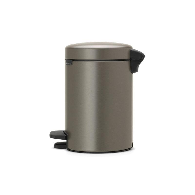 Brabantia NewIcon 3 Litre Pedal Bin - Platinum - Potters Cookshop