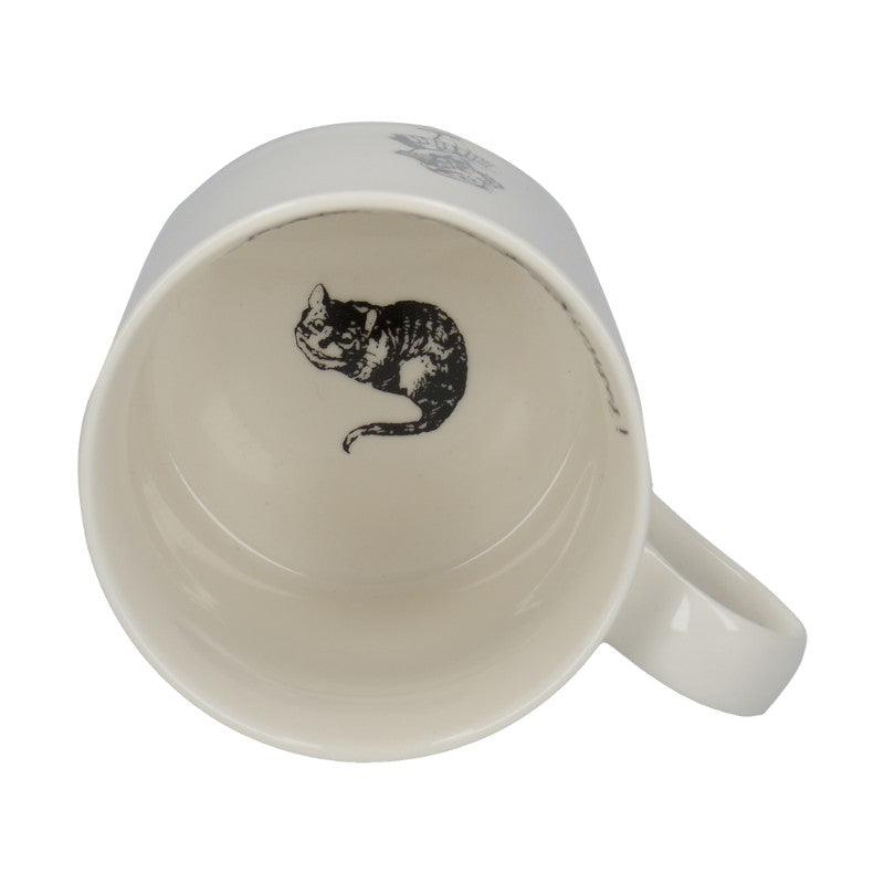 C000048 Victoria And Albert Alice in Wonderland Alice Mug - Cheshire Cat Illustration On The Base