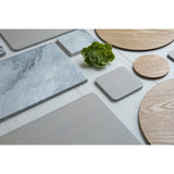 Creative Tops Naturals 4 Piece Rectangle Placemat Set - Grey Veneer - Potters Cookshop