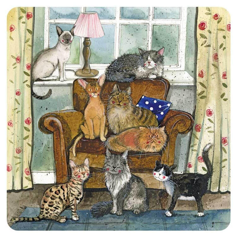 Alex Clark Coaster - Cat House - Potters Cookshop