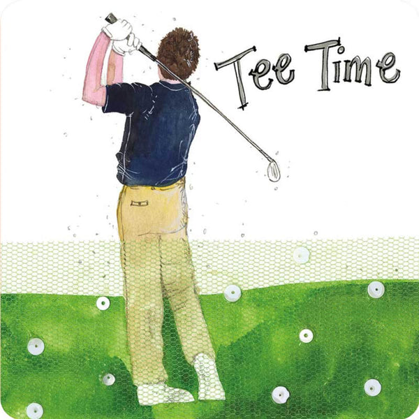 Alex Clark Coaster - Tee Time - Golf
