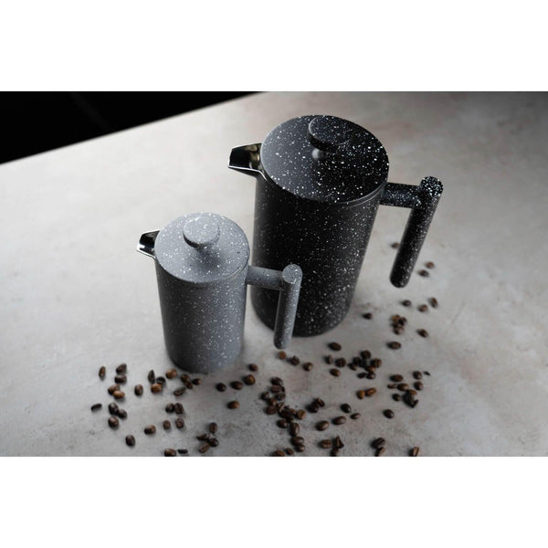 Grunwerg 8 Cup Cafe Ole Tall Cafetiere - Grey Granite - Potters Cookshop