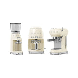 Smeg Espresso Coffee Machine & Coffee Grinder Set - Cream