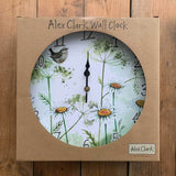 Alex Clark Wall Clock - Wren & Cow Parsley
