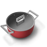 Smeg Cookware 4 Piece Non Stick Cookware Set - Red