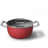 Smeg Cookware 4 Piece Non Stick Cookware Set - Red