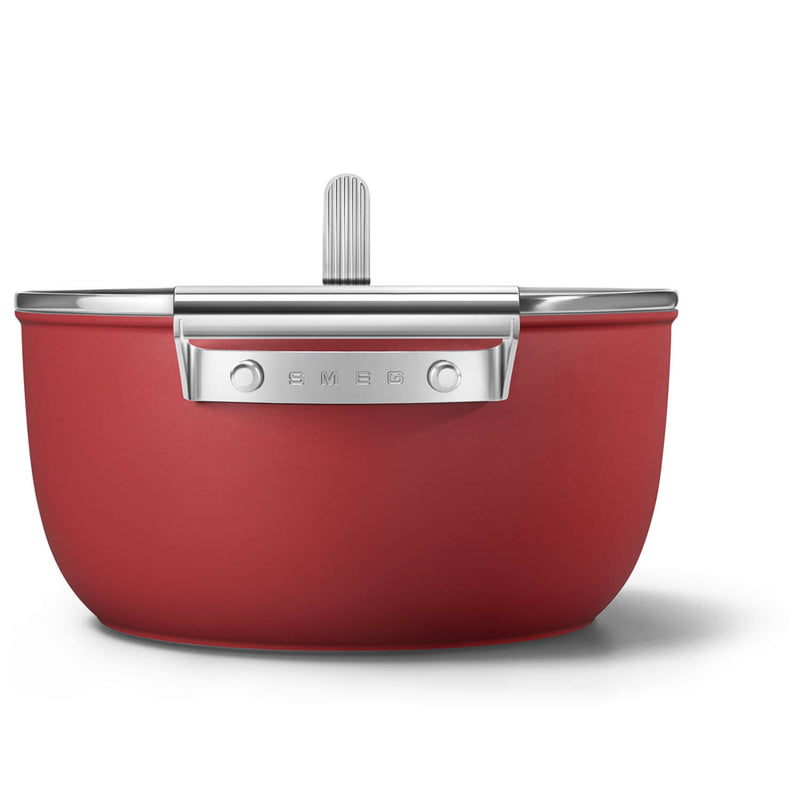 Smeg Cookware 4 Piece Non Stick Cookware Set - Red