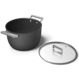 Smeg Cookware 26cm Non-Stick Casserole - Black
