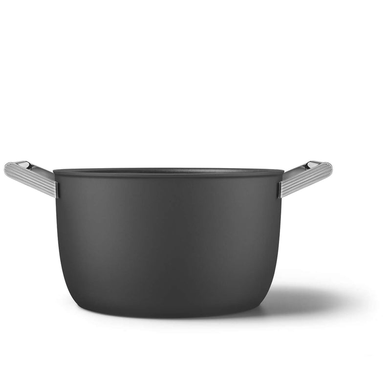 Smeg Cookware 26cm Non-Stick Casserole - Black