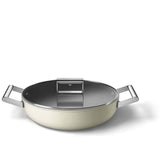 Smeg Cookware 4 Piece Non Stick Mixed Cookware Set - Cream