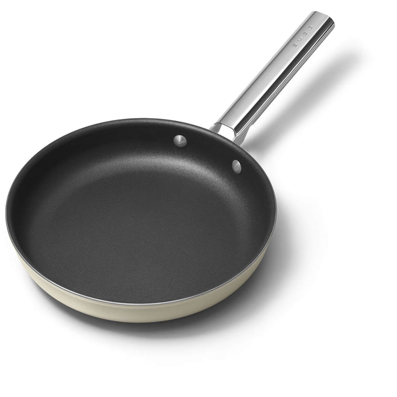 Smeg Cookware 26cm Non-Stick Frying Pan - Cream