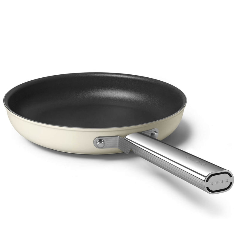 Smeg Cookware 26cm Non-Stick Frying Pan - Cream