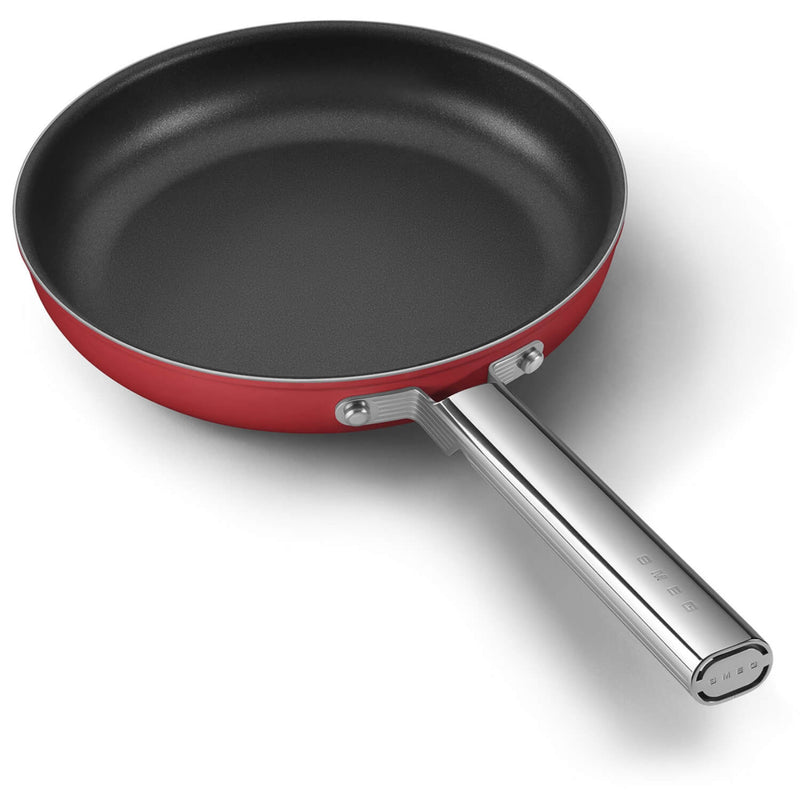 Smeg Cookware 26cm Non-Stick Frying Pan - Red
