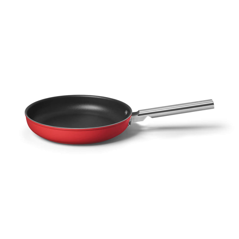 Smeg Cookware 28cm Non-Stick Frying Pan - Red