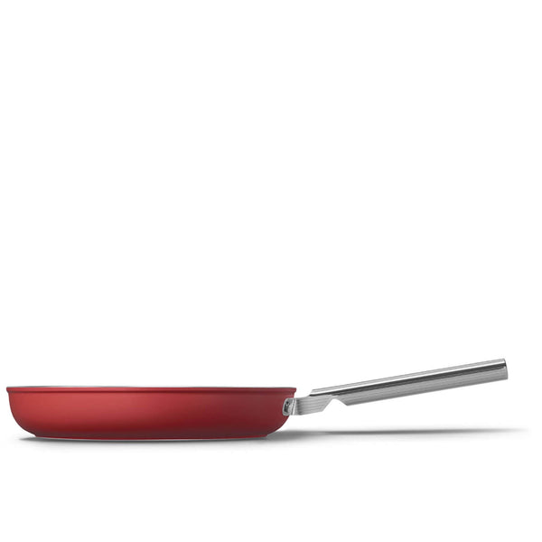 Smeg Cookware 30cm Non-Stick Frying Pan - Red