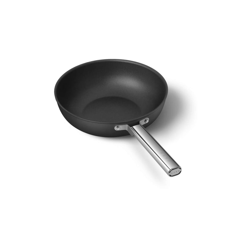 Smeg Cookware 30cm Non-Stick Wok - Black